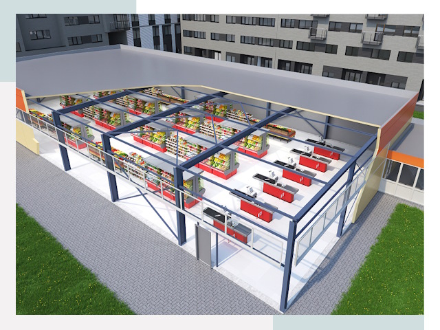 Строительство магазинов в Сокол от 625 руб. за м²