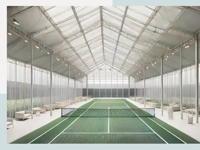 Строительство теннисных кортов в Соколе