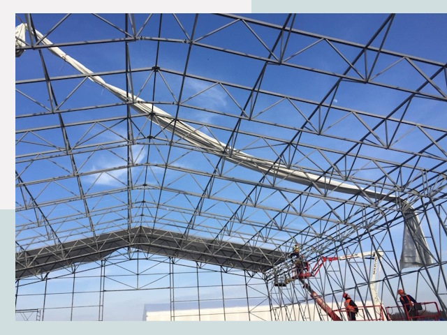 Шатровые ангары от 625 руб. в Соколе и Вологодской области