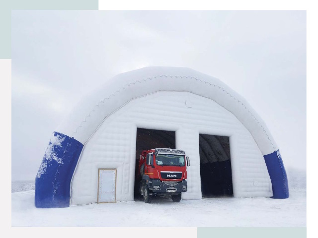 Мобильные ангары в Соколе