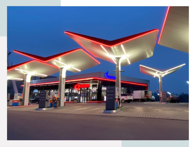 Навесы для АЗС в Соколе
