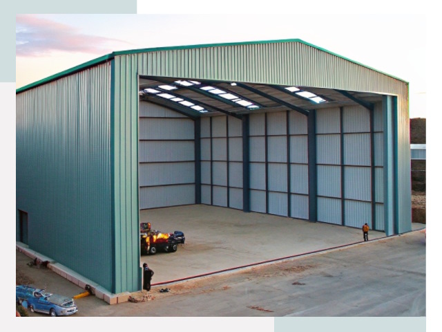 Строительство ангаров в Соколе